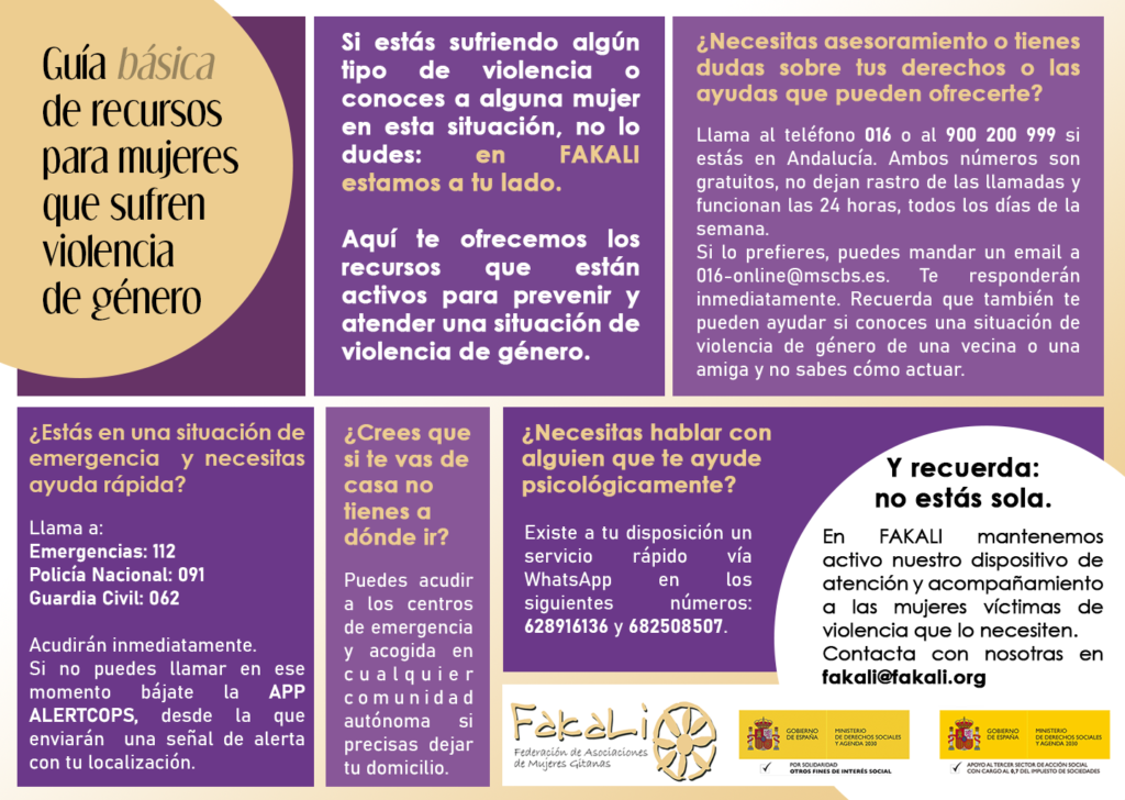 Guía básica recursos violencia de género